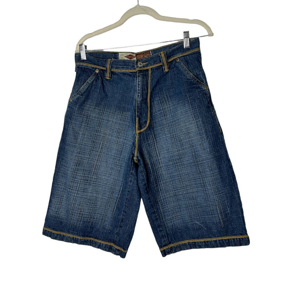 Evolution Jeans Men's Shorts with Orange Stitching Size 32 - Picture 1 of 7